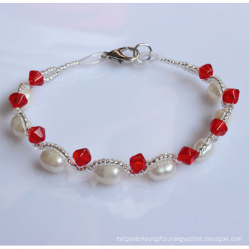 Cheap Fashion Freshwater Natural Pearl Bracelet (EB1512-1)